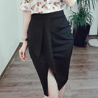 CHÂN VÁY BÈO CHÉO XẺ TRƯỚC