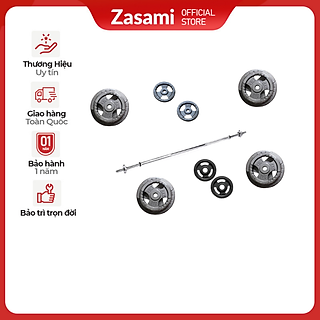 Bộ đòn 1m5 - 30kg tạ (4 đĩa 5kg, 2 đĩa 3kg, 2 đĩa 2kg)