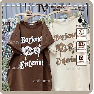 Áo thun nữ ATV Áo Phông 3158 Dáng Rộng Dấu Quần Nam Nữ