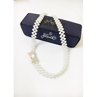 Đai lưng nữ đính hạt ngọc sang trọng - Thắt lưng váy đẹp W102