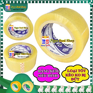 1 CUỘN BĂNG KEO TRẮNG TRONG VÀNG ĐỤC SIÊU DÍNH NHA MUA CHỌN LOẠI - BĂNG DÍNH CHẮC CHẮN