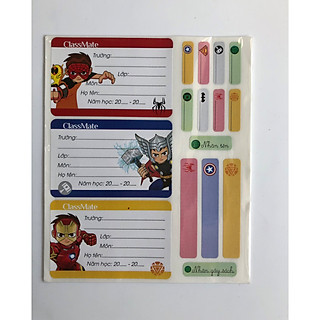 COMBO 5 tập nhãn vở Classmate SuperKid NT227 ( Mẫu ngẫu nhiên )