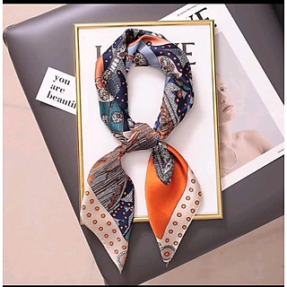 Khăn Lụa Vuông Cao Cấp , Khăn Lụa Cầm Tay Ô Vuông Chất Liệu Lụa Chiffon 70x70cm _,,