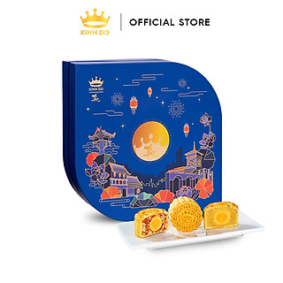Hộp bánh trung thu Kinh Đô cao cấp - Thu Đoàn Viên (6 bánh x 80g)