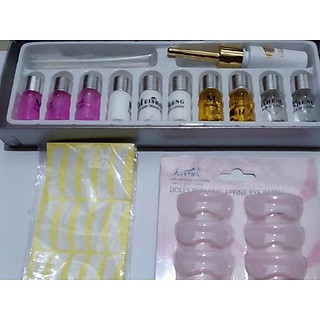 Combo set uốn mi và keo bắt trục , trục uốn 6d, giấy dán mi dưới