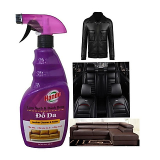 Chai xịt làm sạch và đánh bóng đồ da Hando 600ml