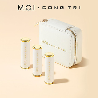 Set 3 Thỏi Son Môi M.O.I Hồ Ngọc Hà Son Thỏi Lì M.O.I x Công Trí (Tặng Túi)