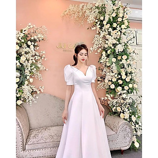 váy cưới đi bàn