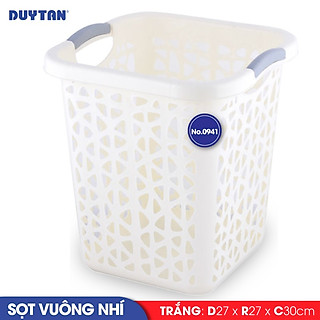 Sọt vuông nhí nhựa Duy Tân (27 x 27 x 30 cm) - 11418 - Giao màu ngẫu nhiên - Hàng chính hãng