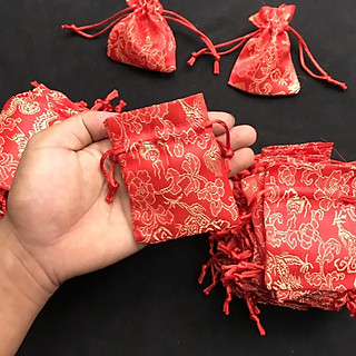 Túi gấm hoa văn Rồng - Phượng đỏ, phong thủy sưu tầm - PCCB MINGT