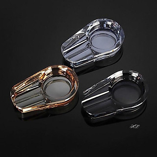 Gạt tàn Cigar thủy tinh nguyên khối cao cấp