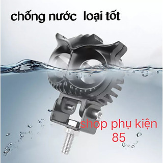 1 bóng đèn pha LED H4 viền màu đẹp xe máy và ôtô hàng cao cấp