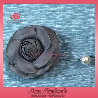 Bông cài áo, hoa cài áo váy 8cm chất vải voan cao cấp làm thủ công đẹp nhiều màu