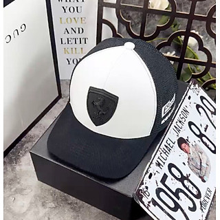 Nón kết, mũ lưỡi trai Ferrari phối vải kaki Form chuẩn đẹp (Ảnh thật)