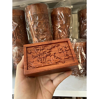 Hộp đựng thuốc lào gỗ hương