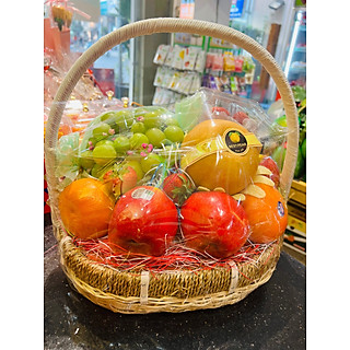 GIỎ QUÀ TÌNH THÂN ( NHO , TÁO ENVY,QUÝT ÚC, NHO XANH NAM PHI (AIR), LÊ HAND QUỐC)