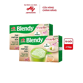 Combo 2 Hộp Trà Matcha sữa Blendy® 160g/Hộp (1 Hộp 10 Gói)