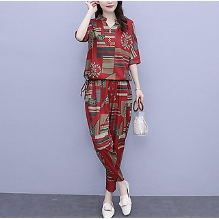 Set Bộ Đồ Nữ Trung Niên Chất Đũi Mềm Mát Sang Trọng cho phái đẹp GIÁ TỐT