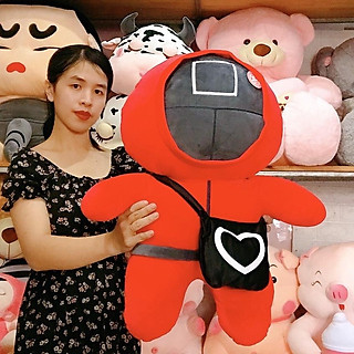 Gấu Bông Lính Gác Phim Trò Chơi Con Mực Squid Game Hàng Cao Cấp Loại 1