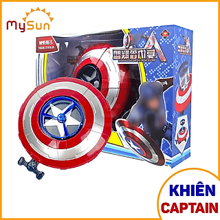 Khiên Captain America đội trưởng Mỹ đồ chơi cho trẻ em khiêng anh hùng siêu nhân chong chóng quay