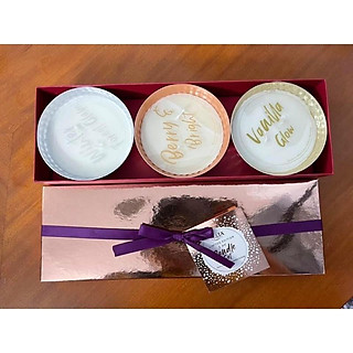 Hộp quà set 3 bát nến 2 bấc x 3 mùi - Scented candles gift set
