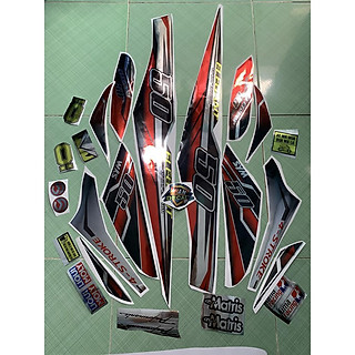 Tem elegant đỏ đen crom