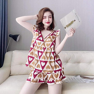 Set Bộ Đồ Ngủ 2 Dây Sexy Chất Thun Mềm Mịn Dịu Dàng-HÀNG BIGSIZE(BBVT)