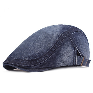 Mũ nồi, mũ beret, nón beret nam vải jean denim ARM-1241
