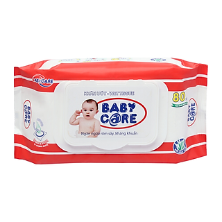 Khăn Ướt Baby Care Không Mùi 80 Miếng