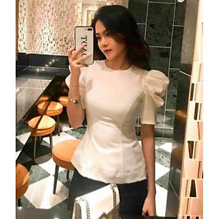 Áo kiểu tay phồng cao cấp _ có size to