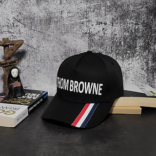 Mũ lưỡi trai  nam nữ Thời trang Thom Brow trắng cao cấp 2022