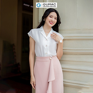 Áo kiểu danton tay liền công sở thanh lịch thời trang GUMAC AD07001