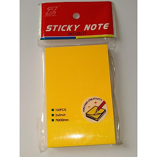 Giấy Note Ghi Chú - Sticky Note Màu Vàng đủ kích cỡ (2x3/ 3x3/ 3x4/ 3x5)