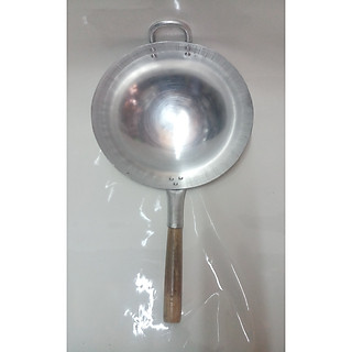 CHẢO NHÔM GÒ 1 TAY CẦM CÁN GỖ ĐB KHÔNG RỈ SÉT HVNCLC.