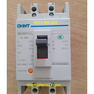 APTOMAT CHINT MCCB 3P/4P 63A - NM1-63S - Attomat khối 3 pha 63A