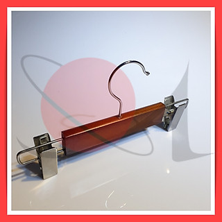 Bộ Móc Kẹp Quần Gỗ Nâu Kẹp Bóng Cao Cấp