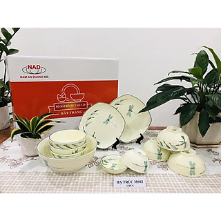 BỘ BÁT ĐĨA SỨ CAO CẤP BÁT TRÀNG - HẠ TRÚC