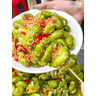 Cà na thái đập dập xốc muối ớt bịch 500g