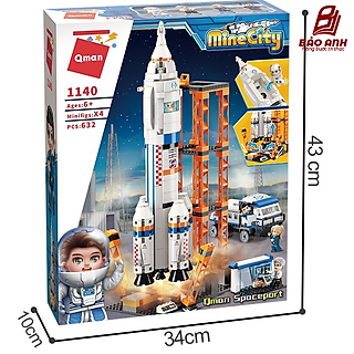 Bộ Đồ Chơi Xếp Hình Thông Minh Qman 1140 Vụ Phóng Tên Lửa Cho Trẻ