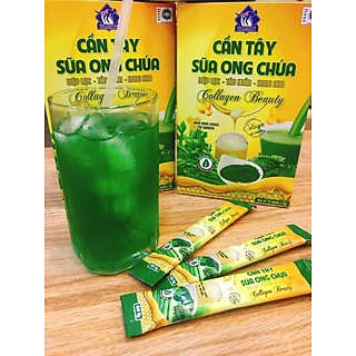 Bột Cần Tây Sữa Ong Chúa Diệp Lục - Tảo Xoắn - Rong Nho Collagen Beauty (Hộp 75g) Da Sáng - Dáng Thon - Thải độc tố