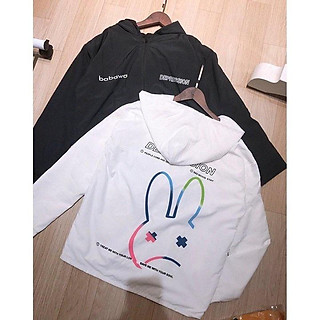 Áo khoác dù nữ in thỏ 7 màu phong cách cá tính,style ullzang đẹp,form chuẩn,nón 2 lớp xịn,chống nắng giử ấm,Áo khoác dù nữ , áo khoác gió nữ , áo khoác nữ vải dù 2 lớp in mặt thỏ