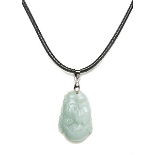 Dây Đeo Và Mặt Ngọc Phỉ Thúy Hình Con Giáp Tuổi Dậu - Trắng