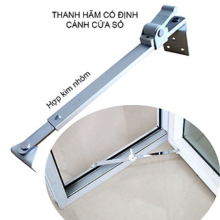 Thanh giữ cố định cánh cửa sổ bằng hợp kim giúp tránh bị gió thổi mạnh làm vỡ cửa