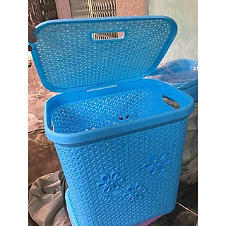 Com bo 2 Giỏ nhựa đựng đồ có nắp dáng cao