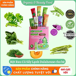 Combo Bột Rau Củ Cho Bé - Bột Rau Củ Cho Bé Organic Dalahouse - Combo 7 gói và 21 gói - Hỗ trợ trị táo bón, mát trong người.