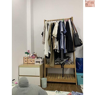 Kệ Treo Quần Áo Chữ A 2 tầng gỗ MDF Cao Cấp, Giá Treo Quần Áo 2 Tầng Gỗ MDF Cao Cấp Chống Mối Mọt Tiện Lợi MIỄN SHIP