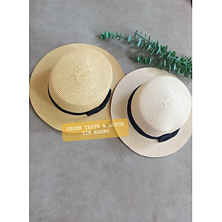 Nón Cói, Nón Cói Đi Biển, Mũ Nón Rộng Vành Đính Nơ Cao Cấp, Chuẩn Đẹp NCRVDNLTK03