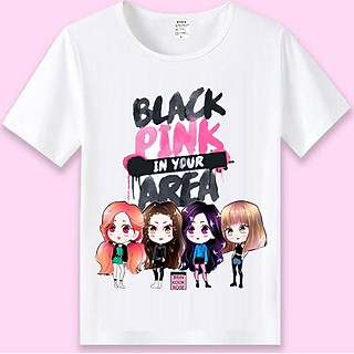 Áo phông Blackpink Chibi Blink tặng sticker Blackpink