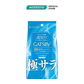 Khăn Ướt Gatsby Khử Mùi & Làm Sạch Cơ Thể Cool Citrus Z 30 Tờ