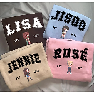 Áo sweater Blackpink Jennie Jisoo Lisa Rosé